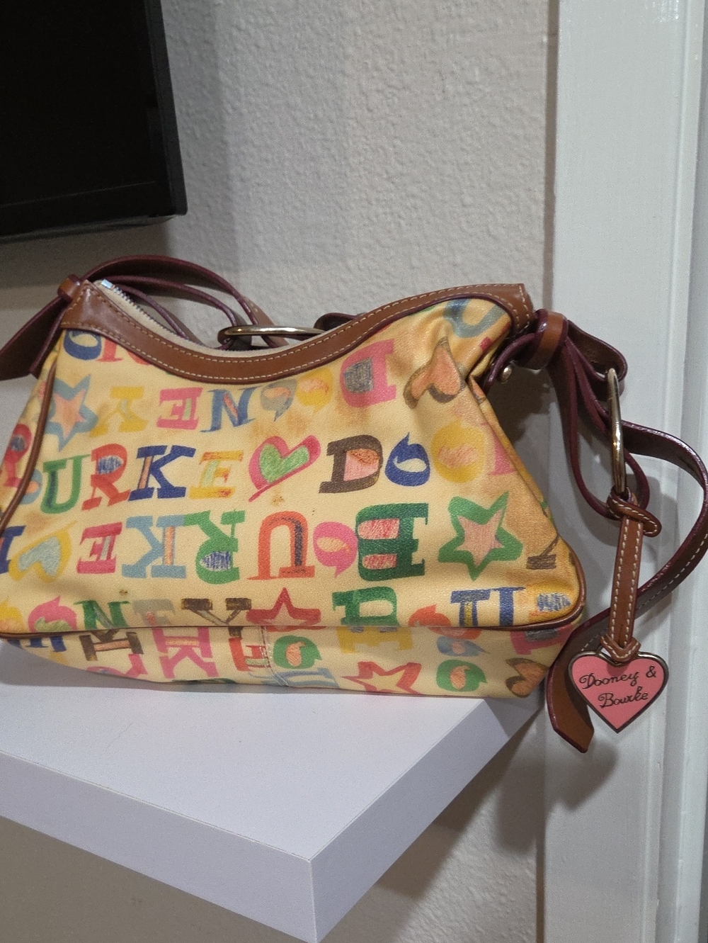 Dooney & Bourke Multicolor Logo-Print Shoulder Bag